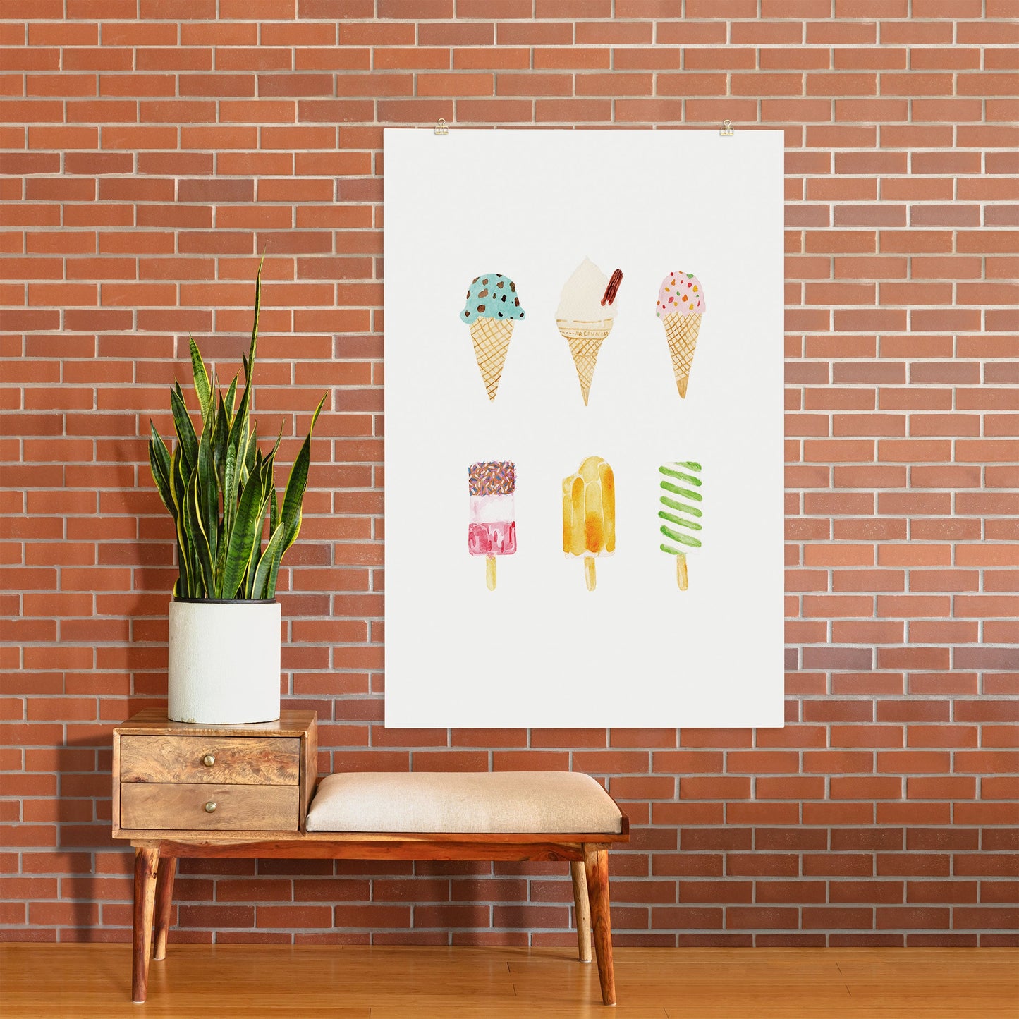 Laura Redburn Ice Cream Selection Art Print