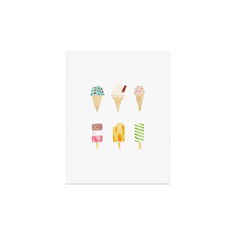 Laura Redburn Ice Cream Selection Art Print