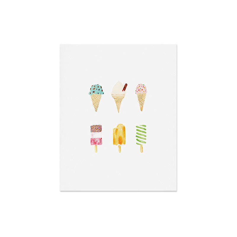 Laura Redburn Ice Cream Selection Art Print