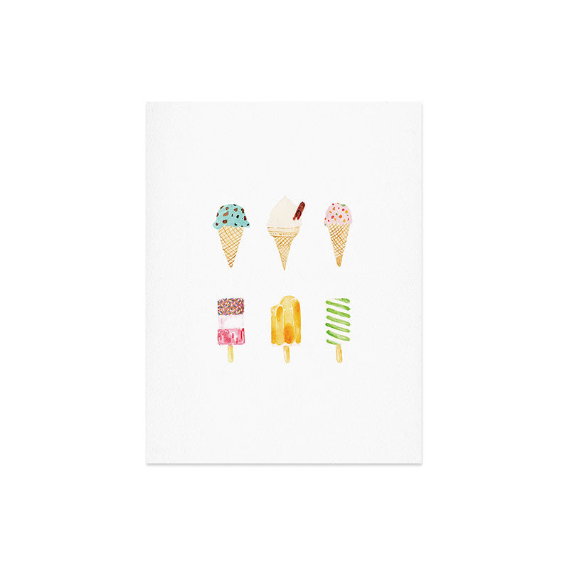 Laura Redburn Ice Cream Selection Art Print