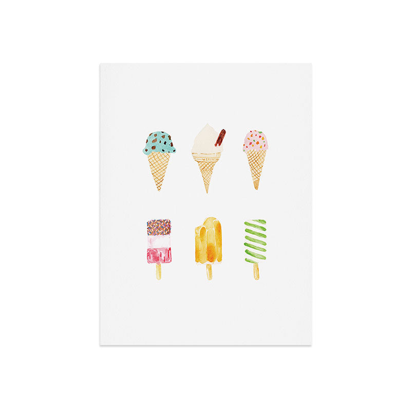 Laura Redburn Ice Cream Selection Art Print