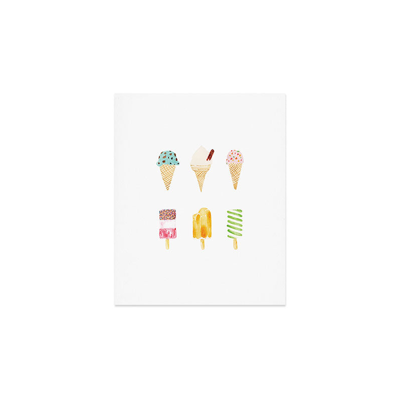 Laura Redburn Ice Cream Selection Art Print
