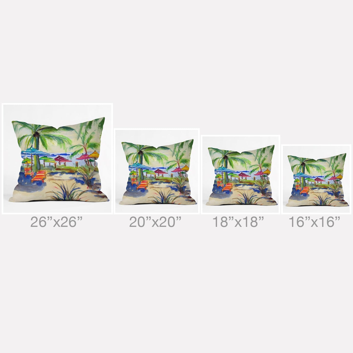 Laura Trevey Caribbean Time Throw Pillow