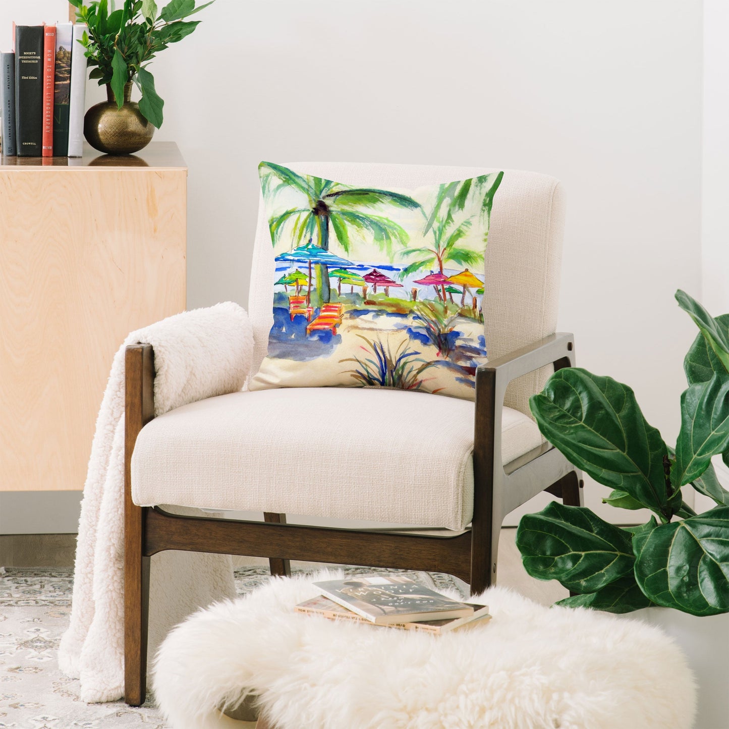 Laura Trevey Caribbean Time Throw Pillow