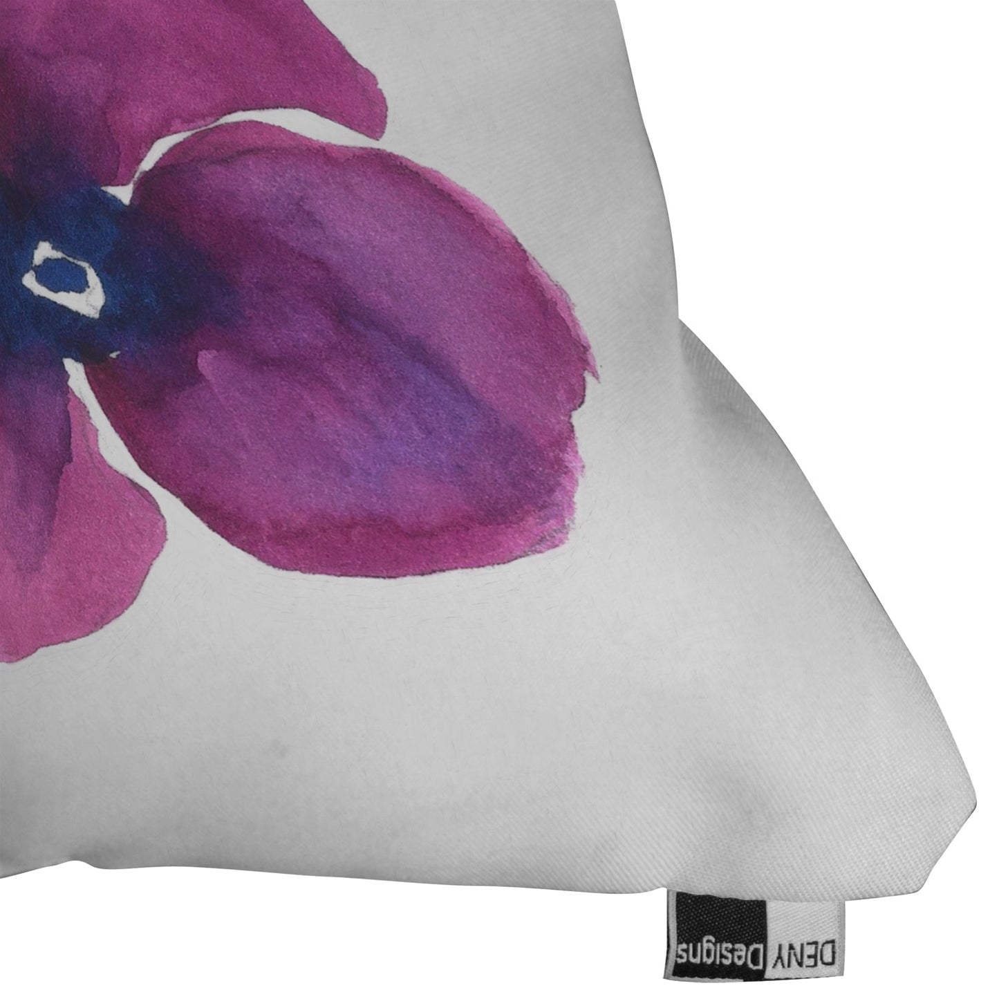 Laura Trevey Jewel Tone Pansies Throw Pillow