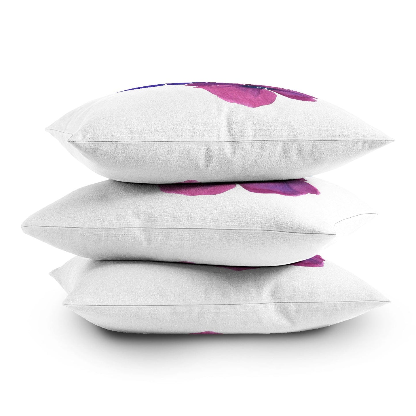 Laura Trevey Jewel Tone Pansies Throw Pillow