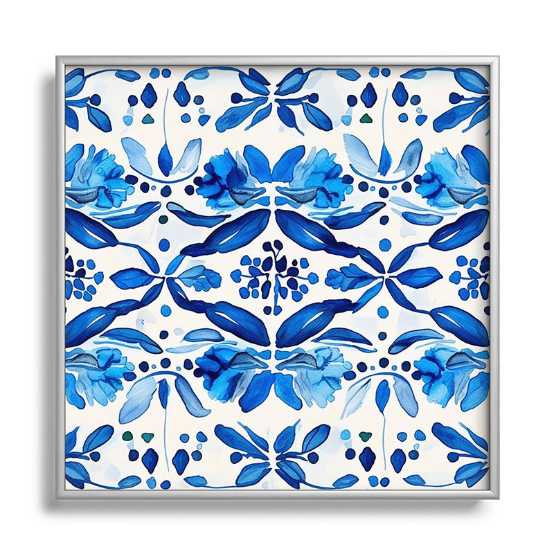 Laura Trevey Madrid Mist Square Metal Framed Art Print