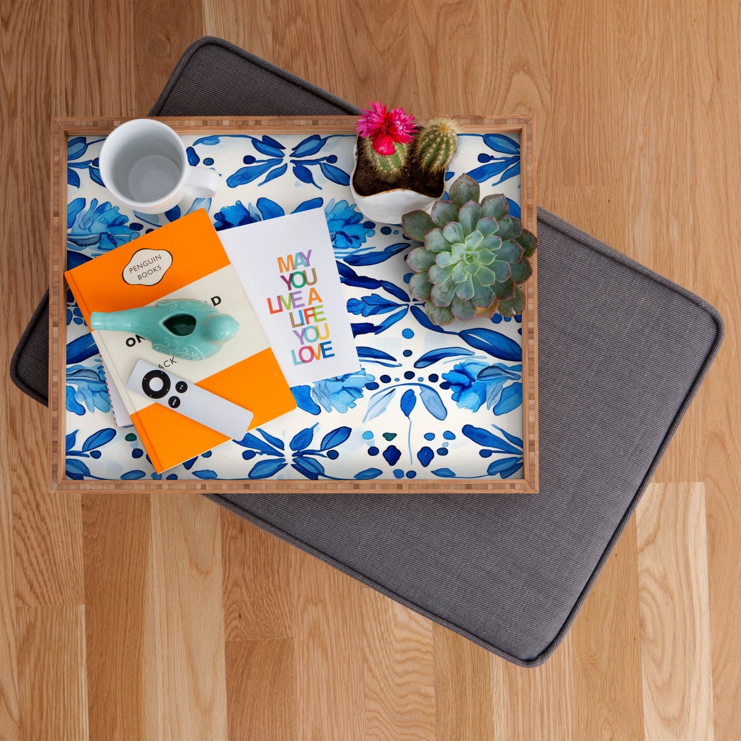 Laura Trevey Madrid Mist Rectangular Tray
