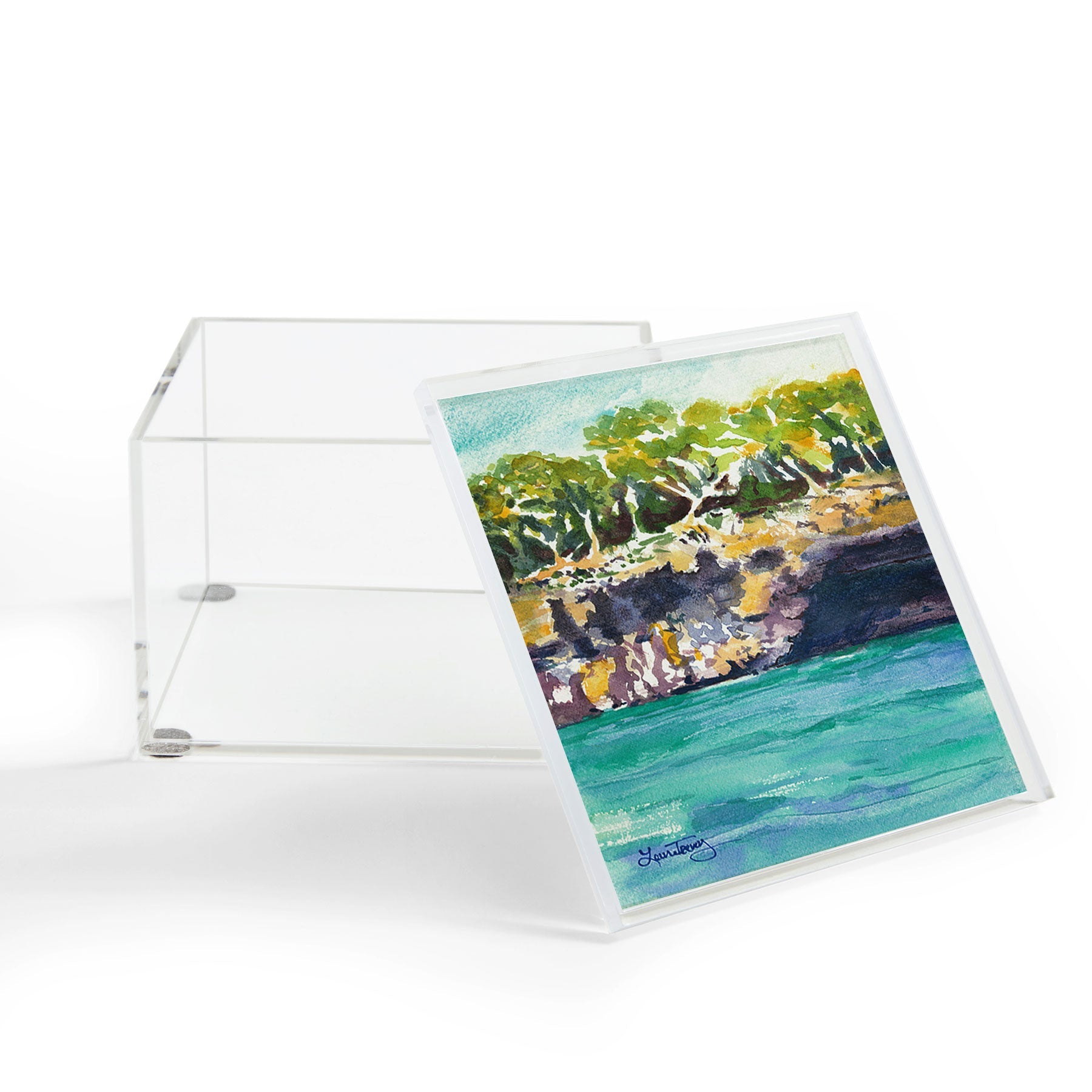 Laura Trevey Palma Cliffs Acrylic Box
