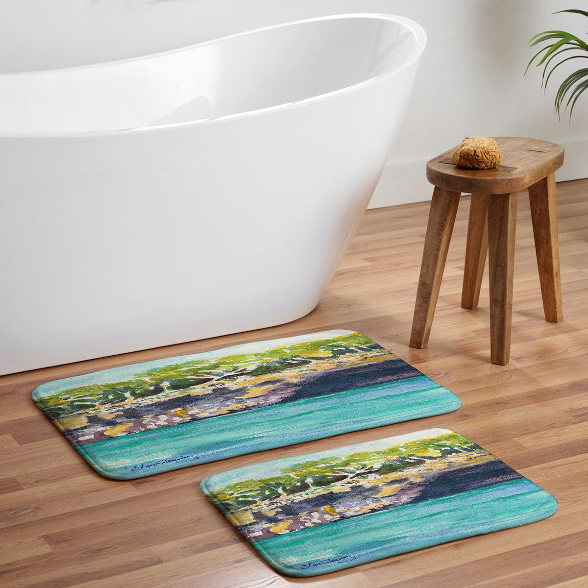 Laura Trevey Palma Cliffs Memory Foam Bath Mat