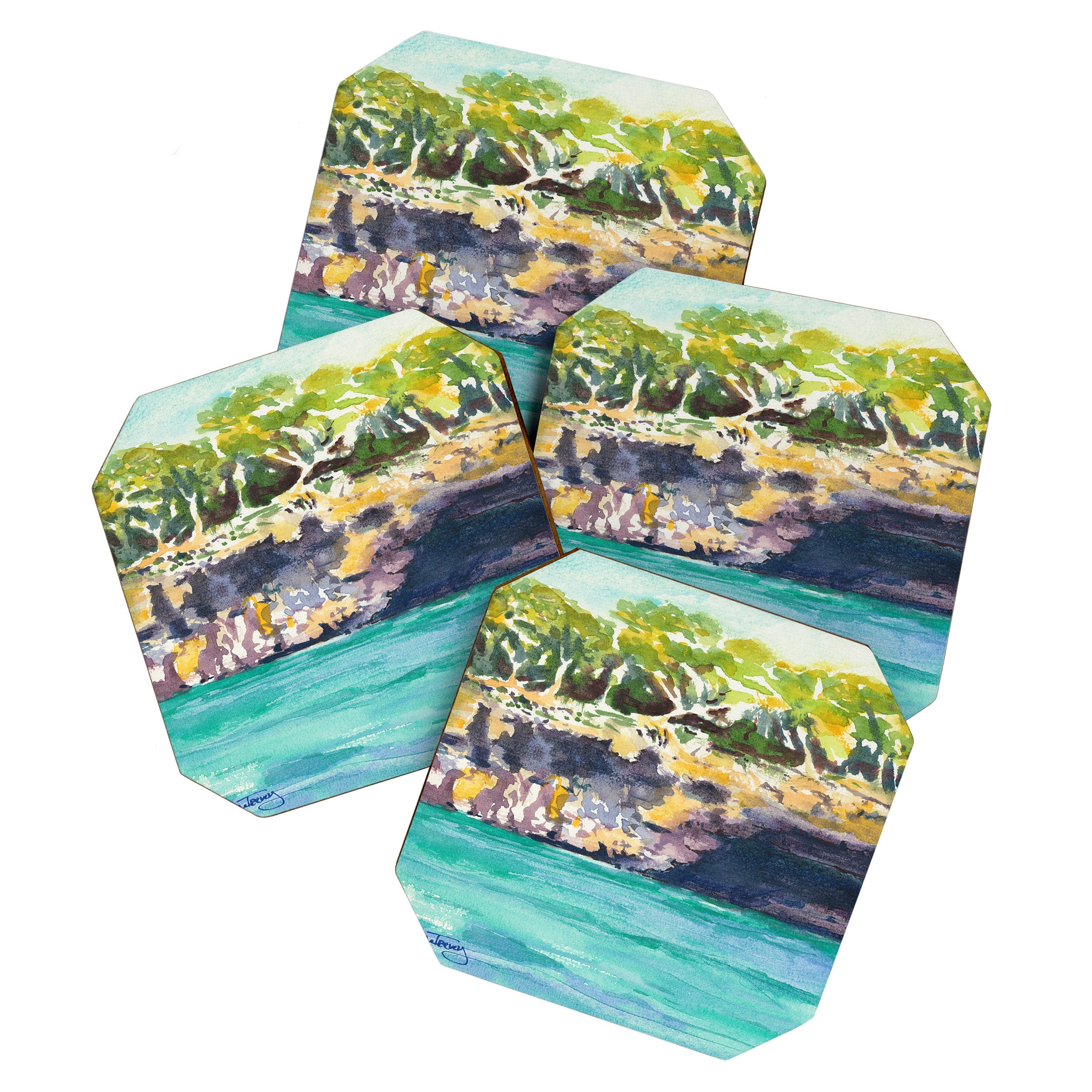 Laura Trevey Palma Cliffs Coaster Set