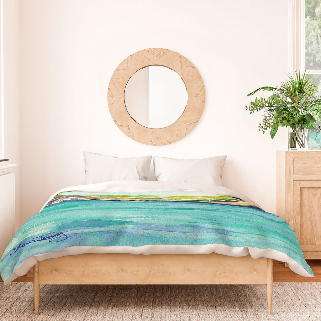 Laura Trevey Palma Cliffs Duvet Cover