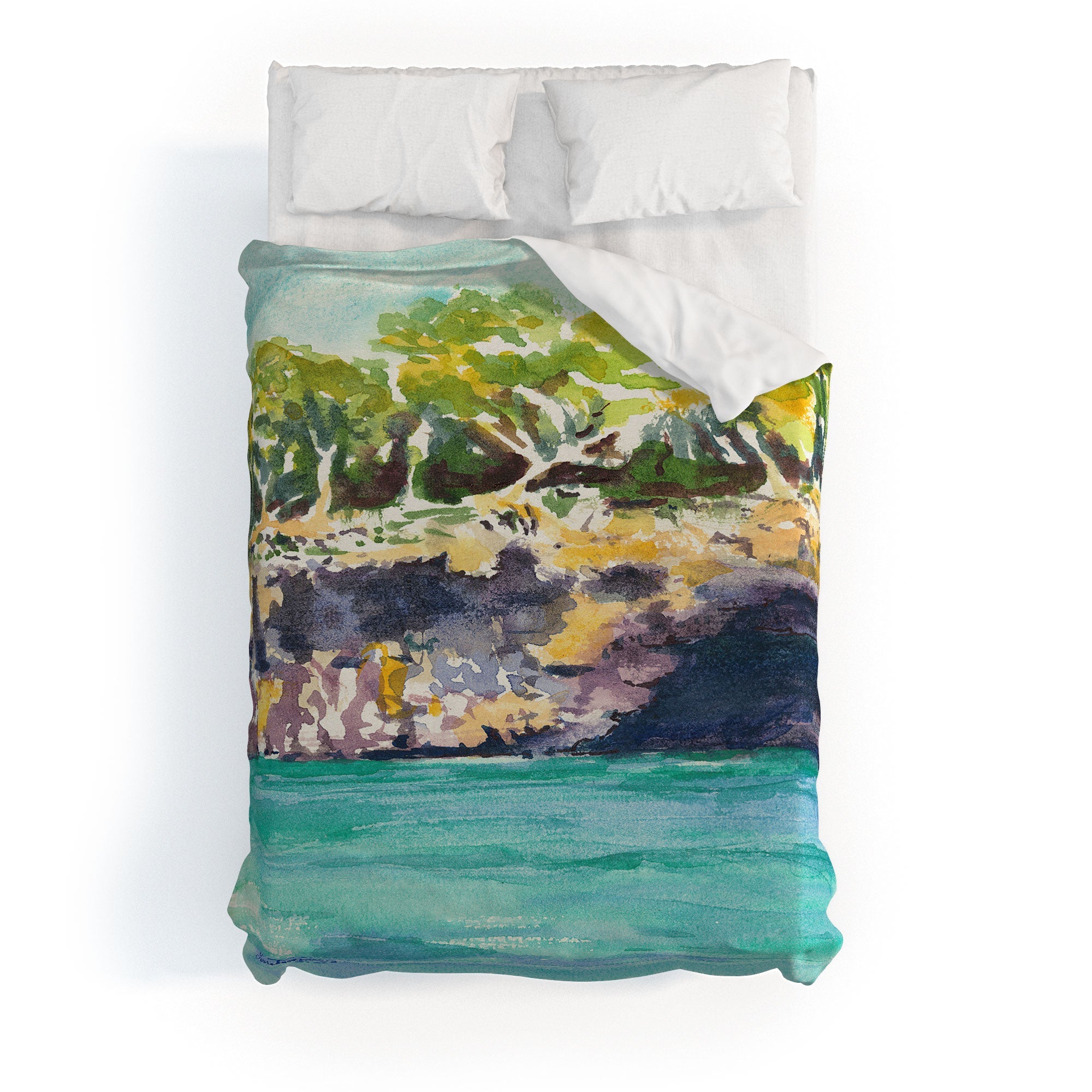 Laura Trevey Palma Cliffs Duvet Cover