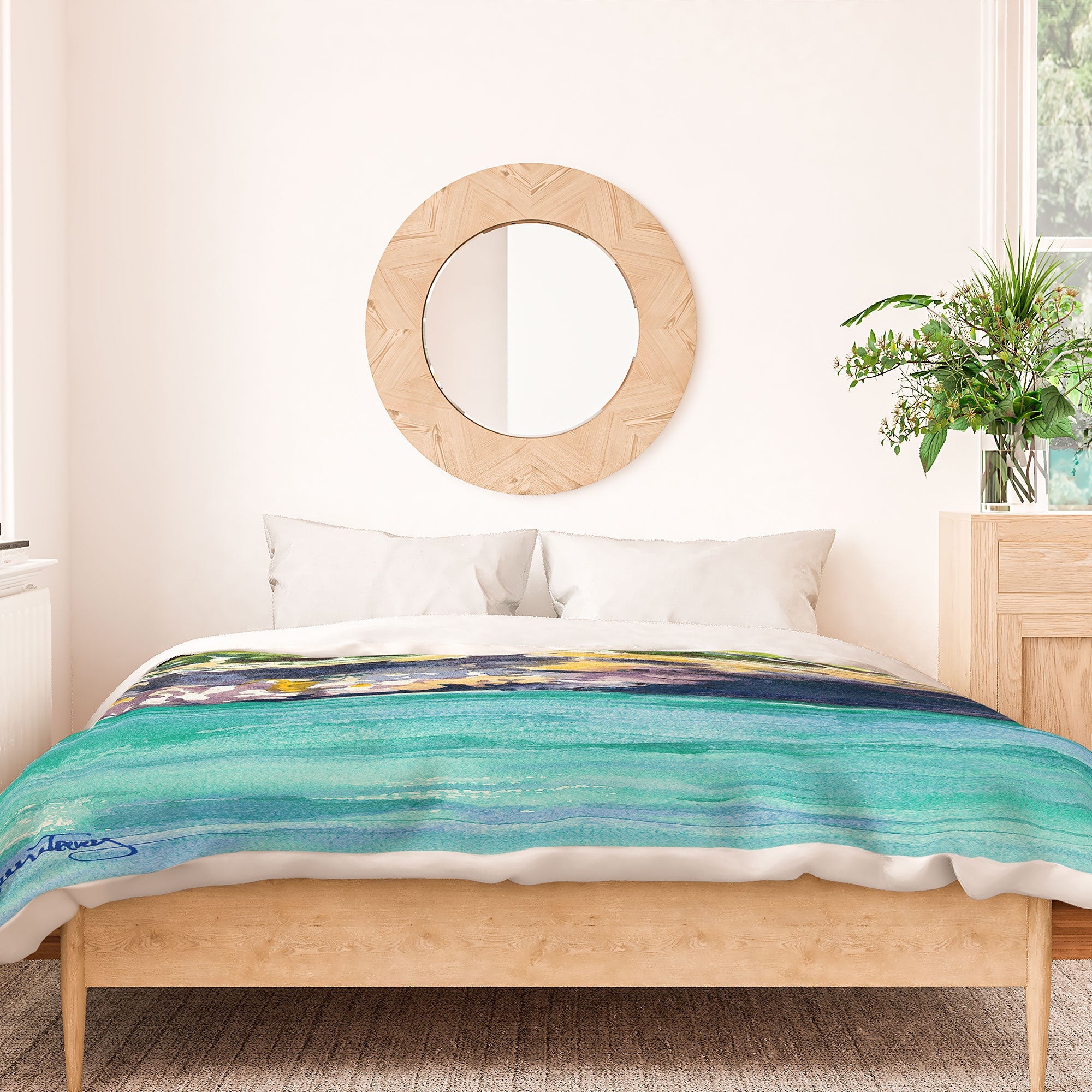 Laura Trevey Palma Cliffs Duvet Cover