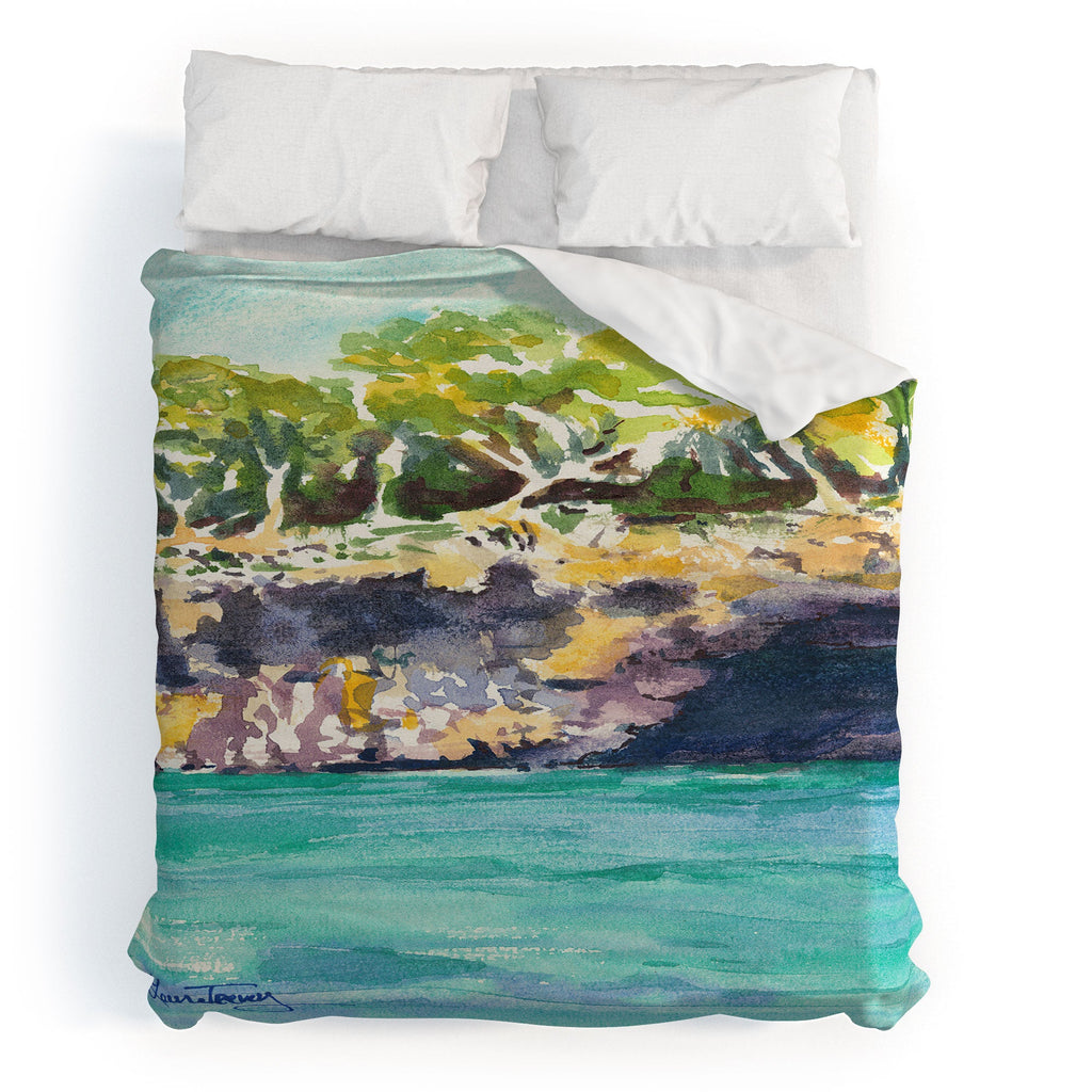 Laura Trevey Palma Cliffs Duvet Cover