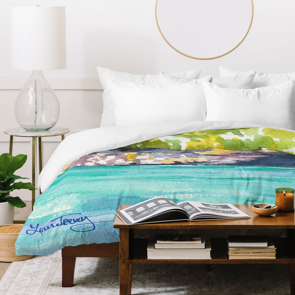 Laura Trevey Palma Cliffs Duvet Cover
