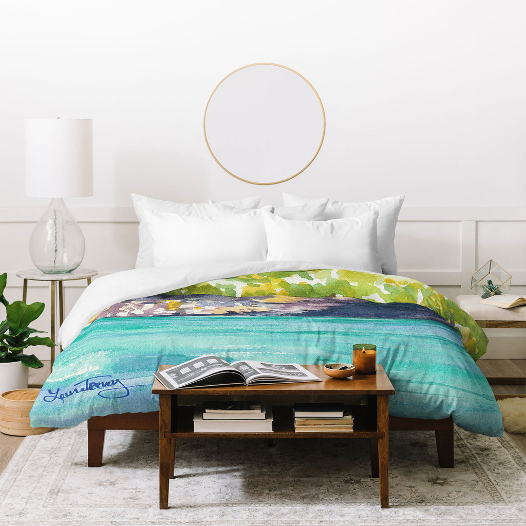 Laura Trevey Palma Cliffs Duvet Cover