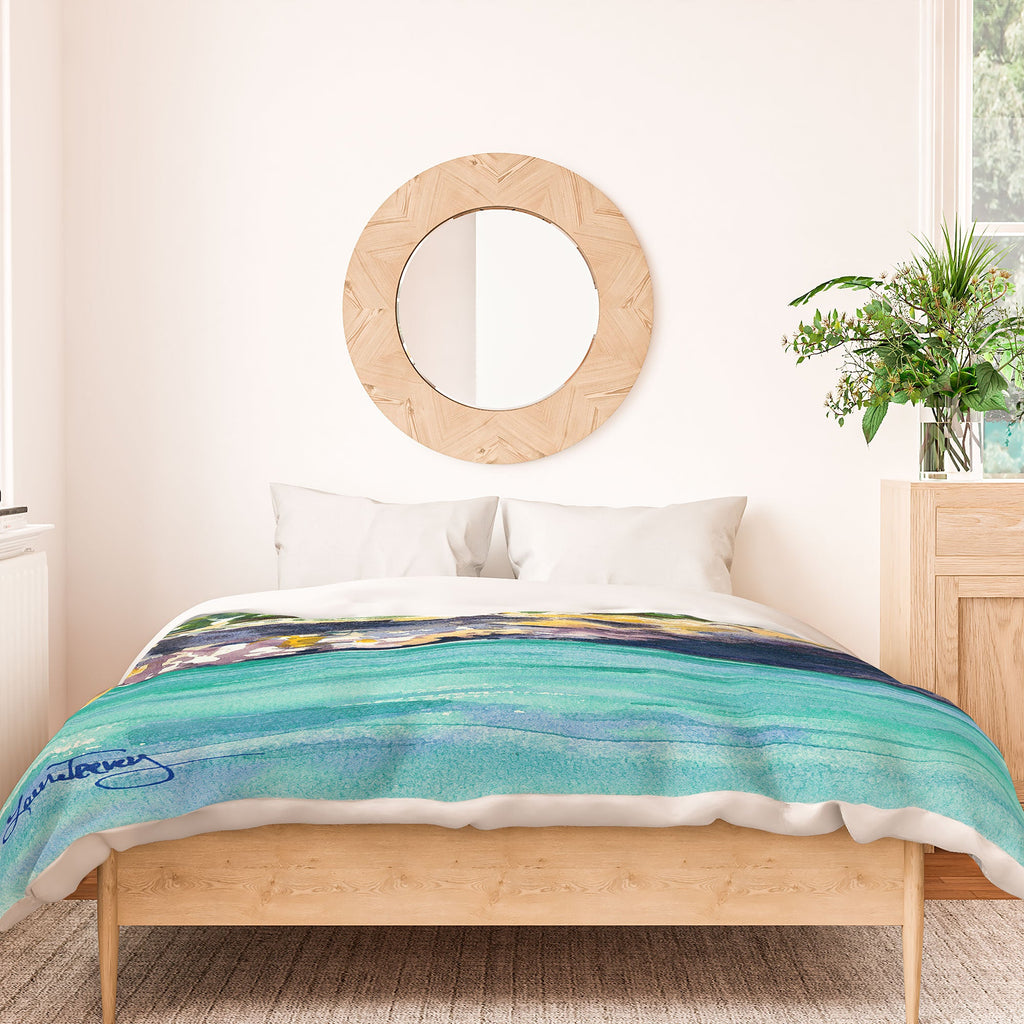 Laura Trevey Palma Cliffs Duvet Cover