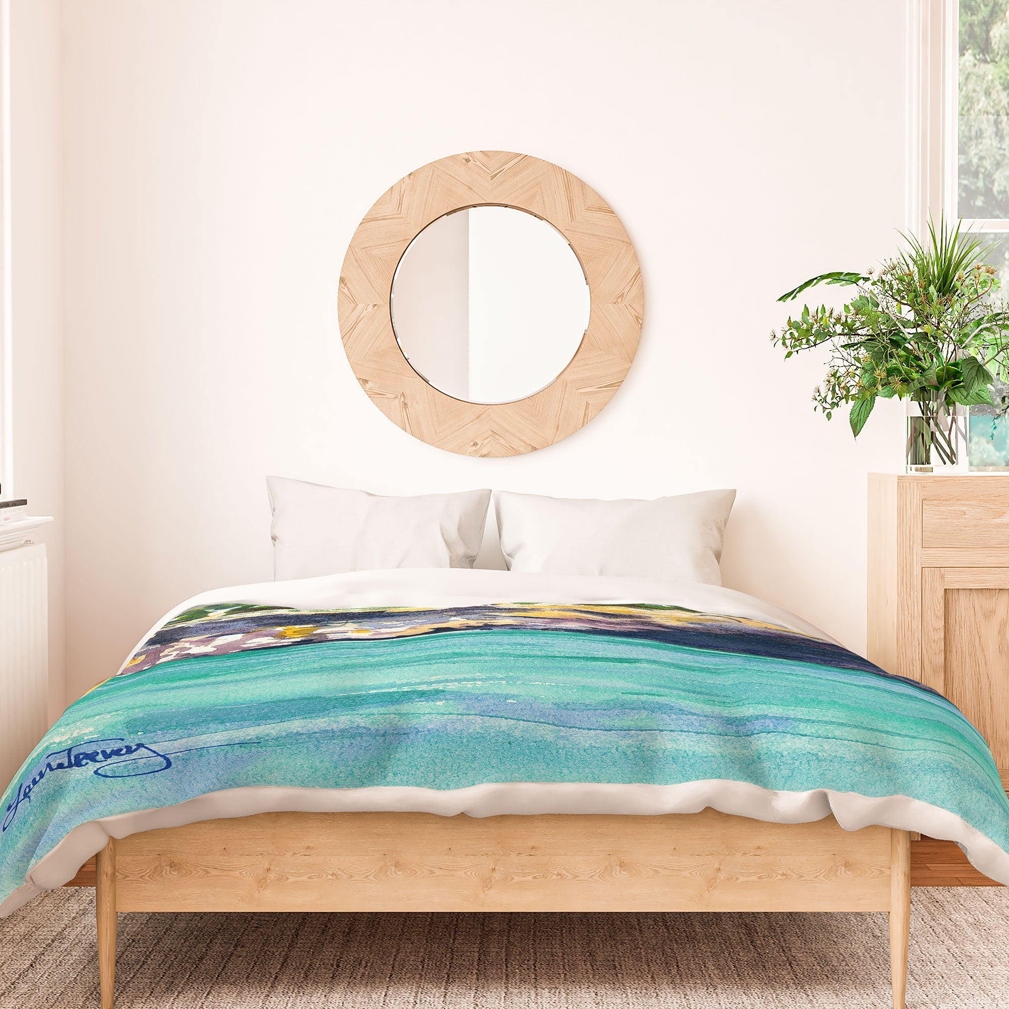 Laura Trevey Palma Cliffs Duvet Cover