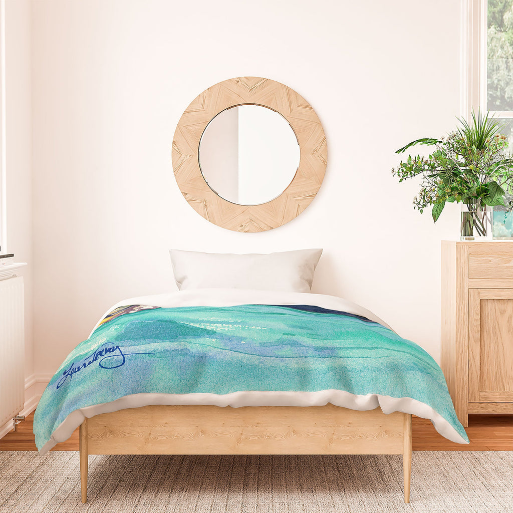 Laura Trevey Palma Cliffs Duvet Cover