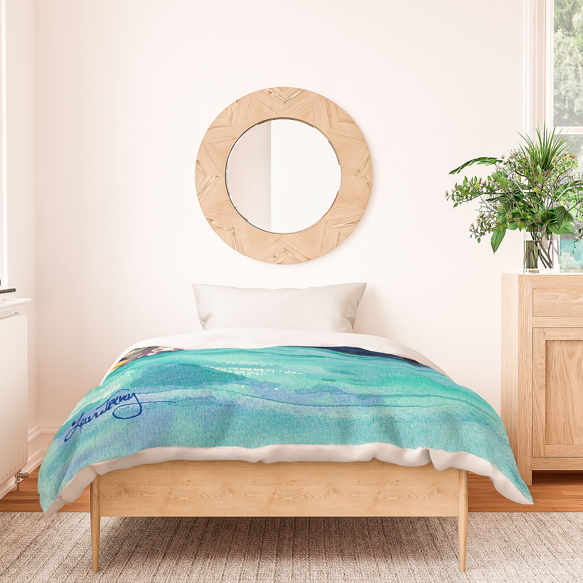 Laura Trevey Palma Cliffs Duvet Cover