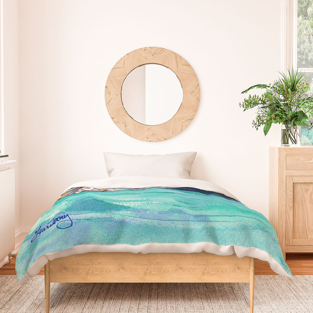 Laura Trevey Palma Cliffs Duvet Cover