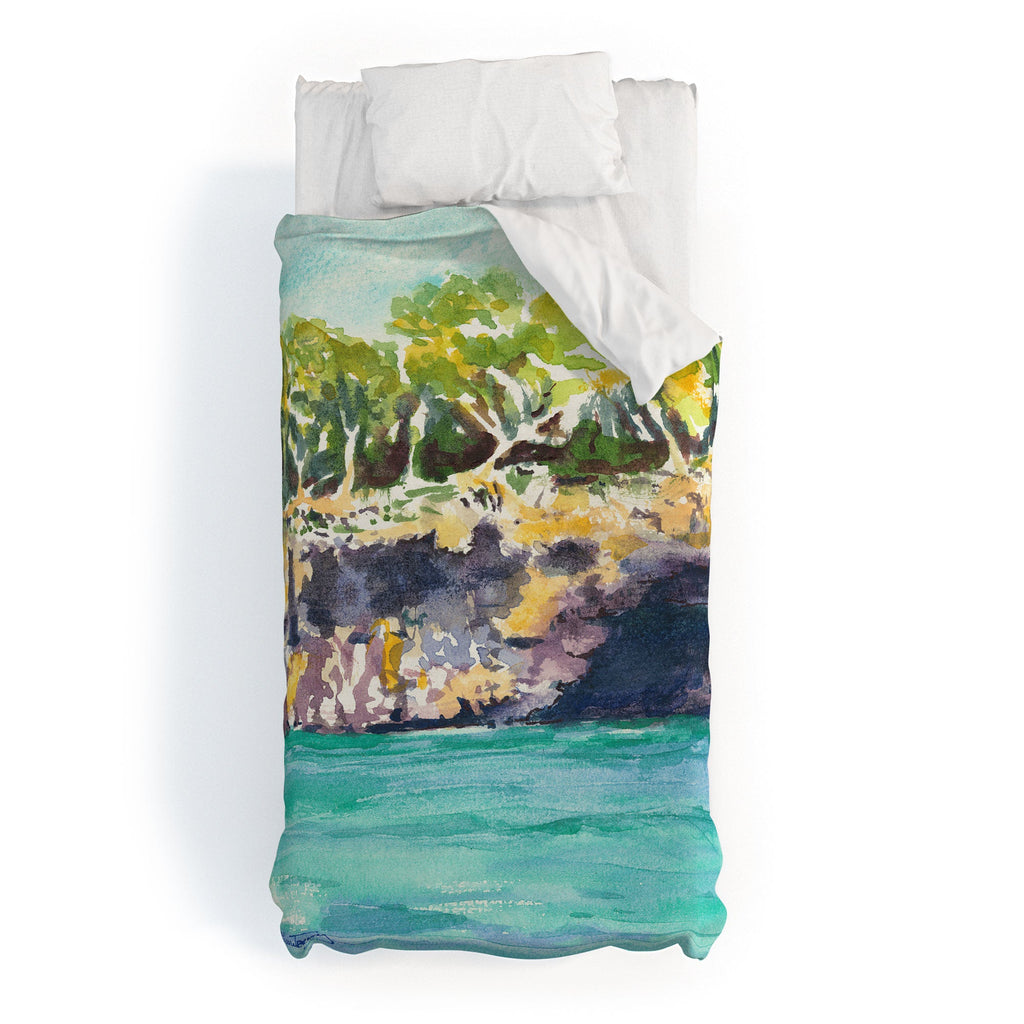 Laura Trevey Palma Cliffs Duvet Cover
