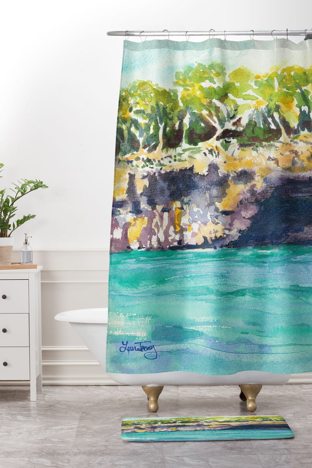 Laura Trevey Palma Cliffs Memory Foam Bath Mat