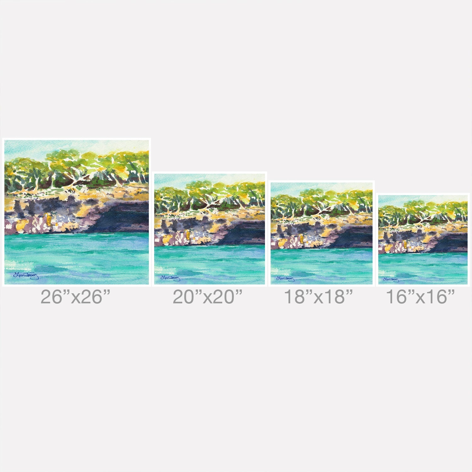 Laura Trevey Palma Cliffs Outdoor Throw Pillow