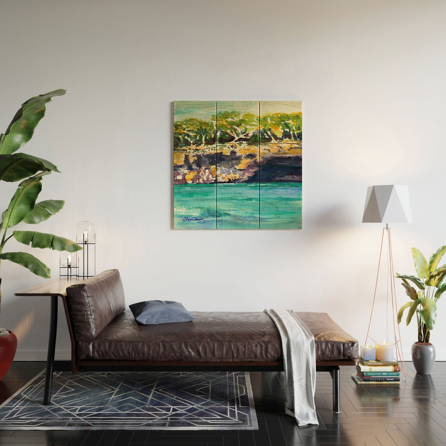 Laura Trevey Palma Cliffs Wood Wall Mural