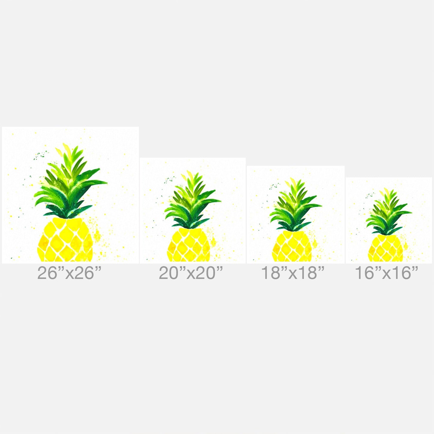 Laura Trevey Pineapple Sunshine Outdoor Throw Pillow