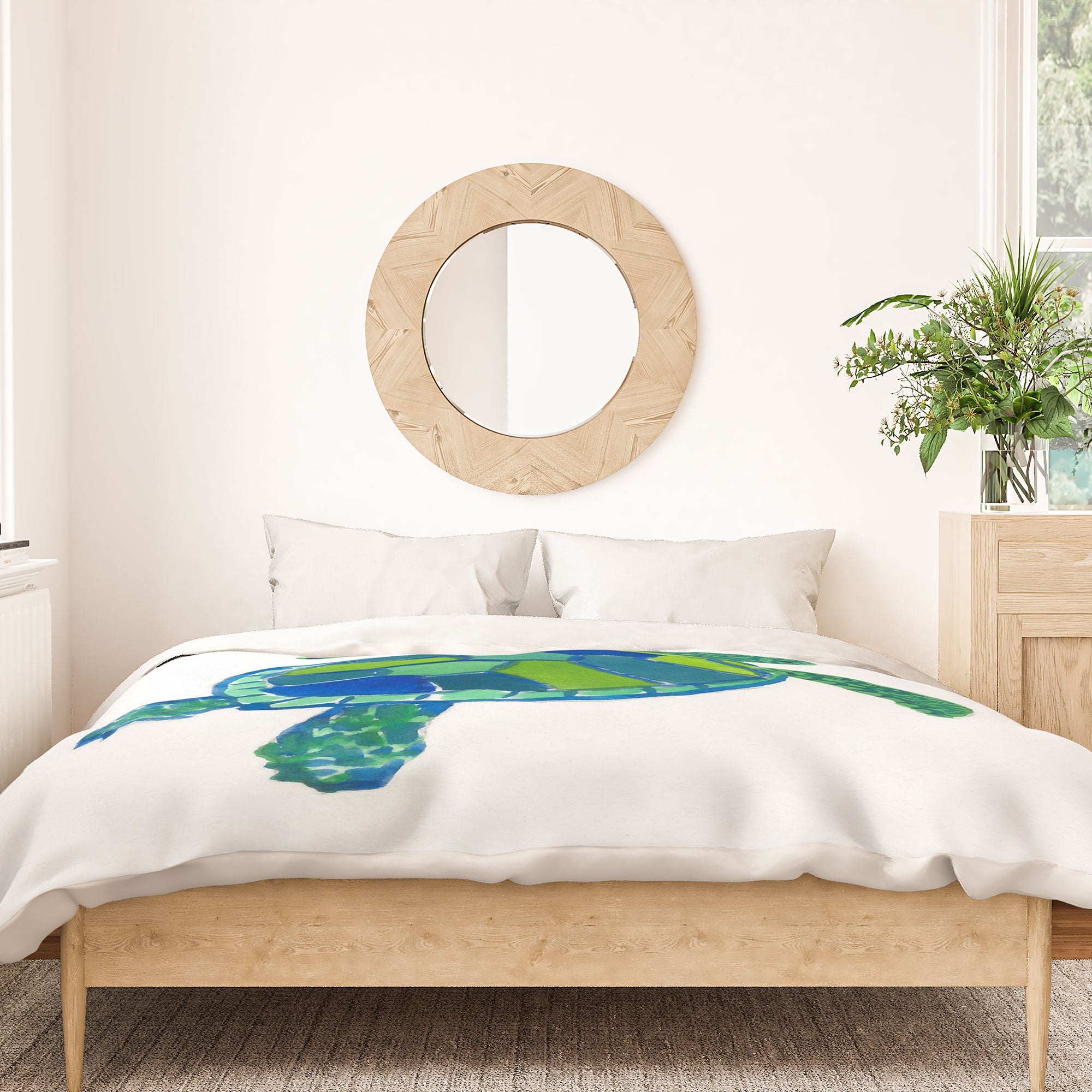 Laura Trevey Sea Turtle Duvet Cover