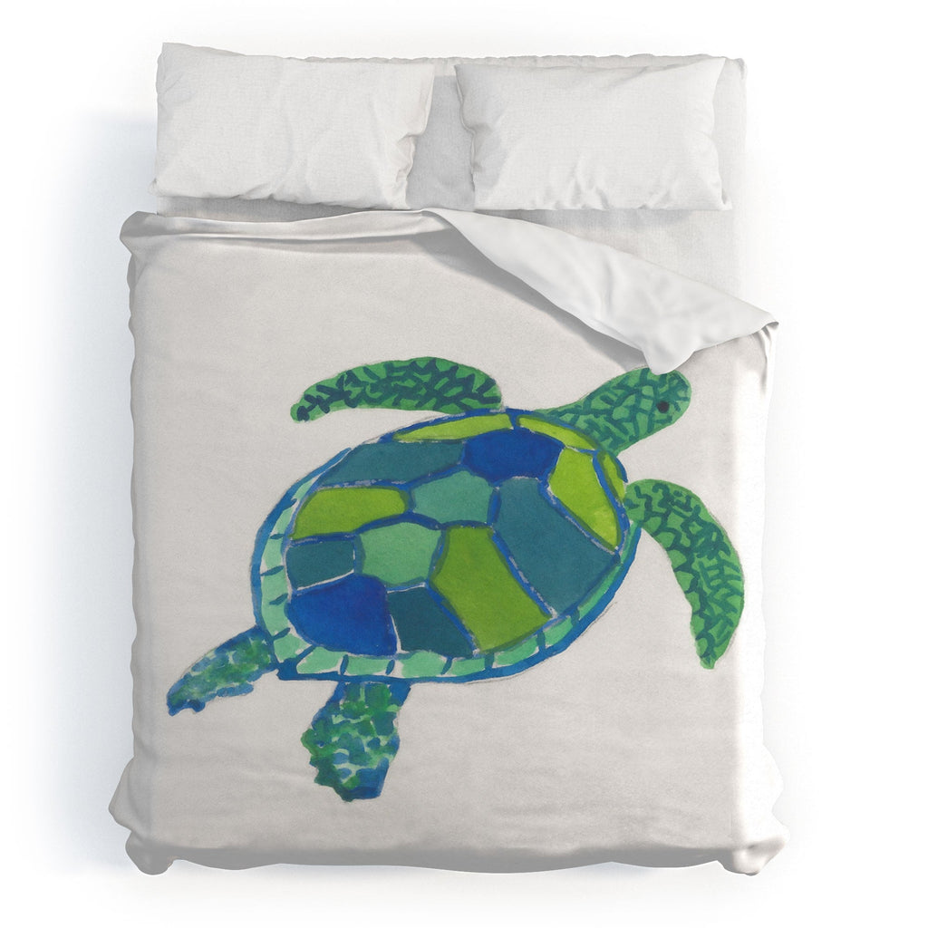 Laura Trevey Sea Turtle Duvet Cover