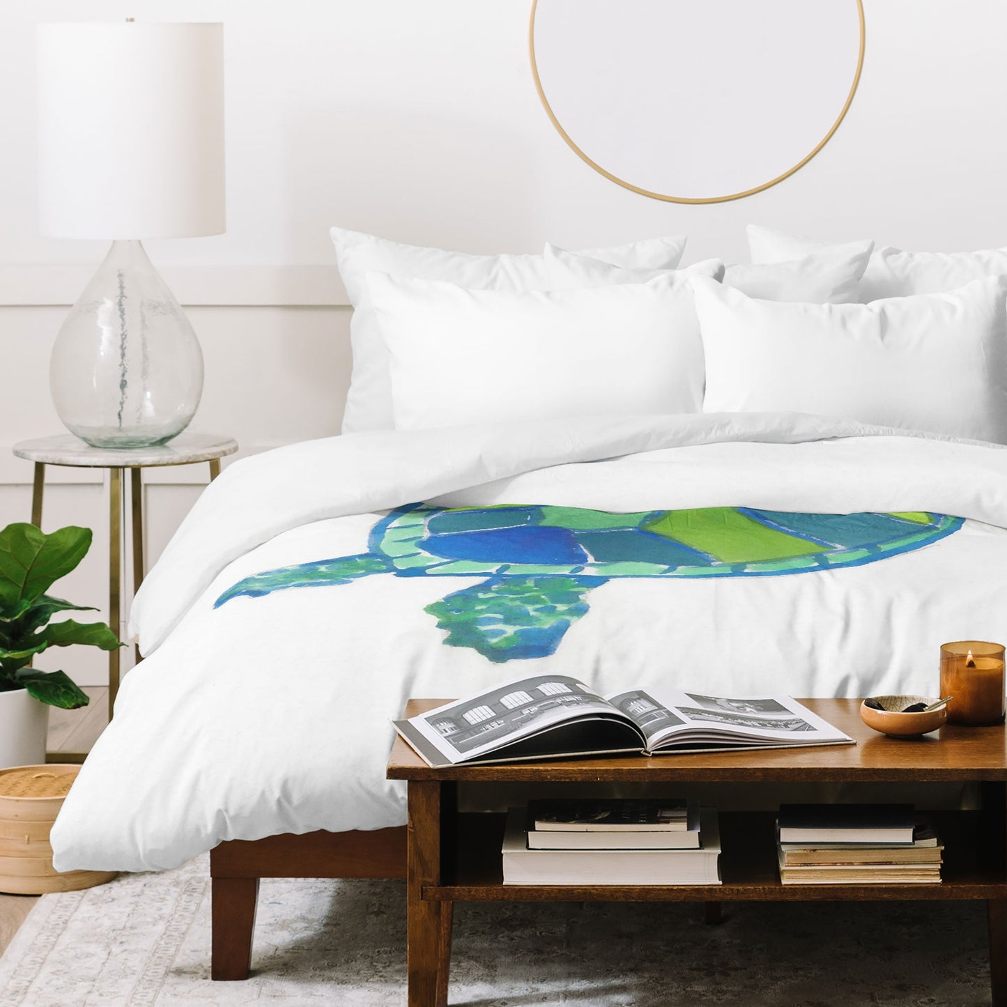 Laura Trevey Sea Turtle Duvet Cover