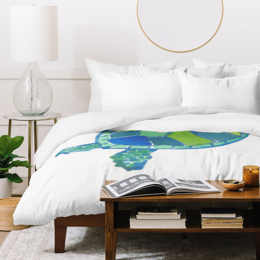 Laura Trevey Sea Turtle Duvet Cover