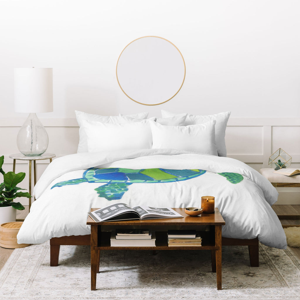 Laura Trevey Sea Turtle Duvet Cover