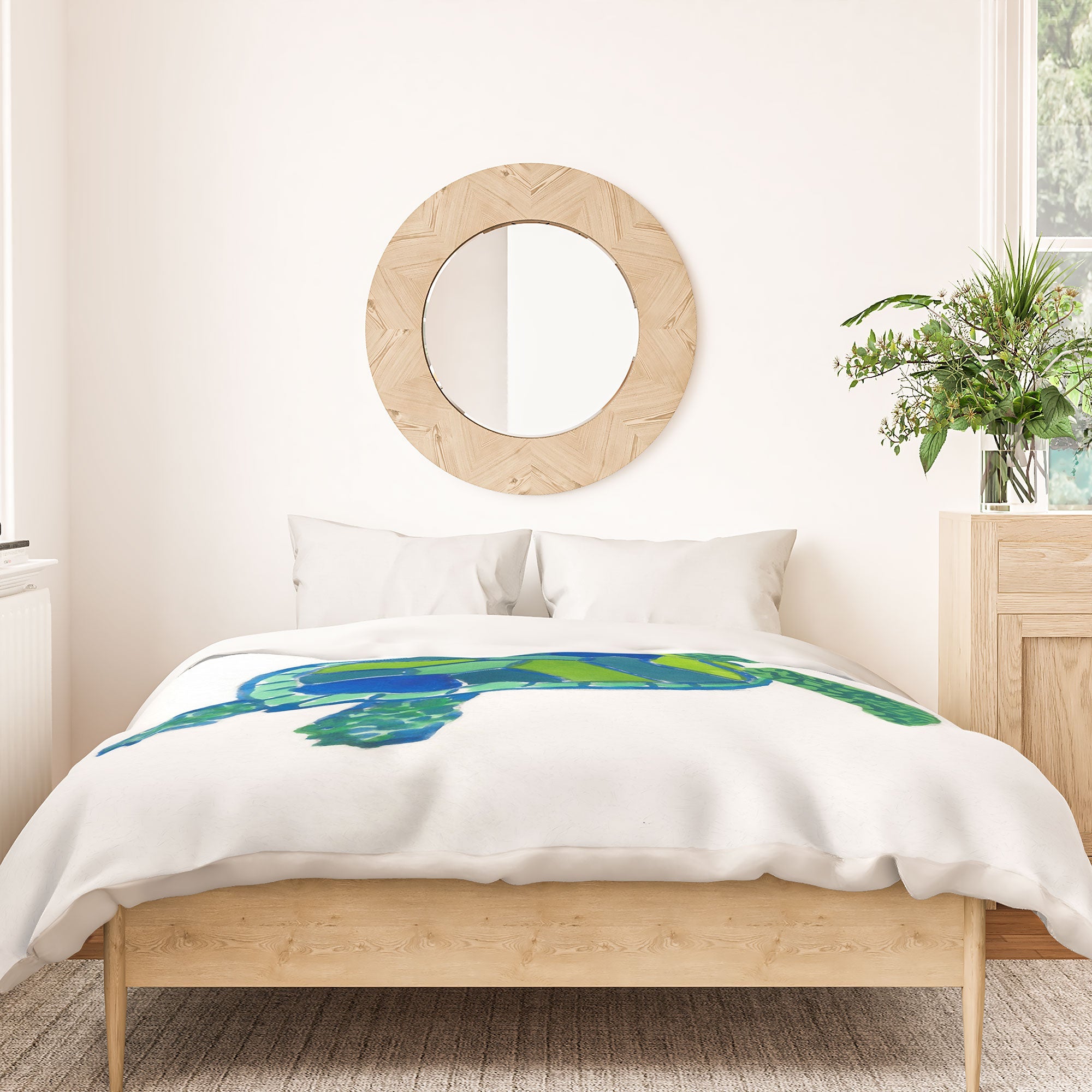 Laura Trevey Sea Turtle Duvet Cover