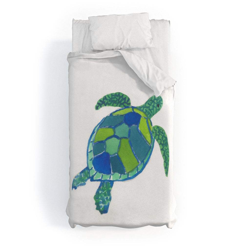 Laura Trevey Sea Turtle Duvet Cover