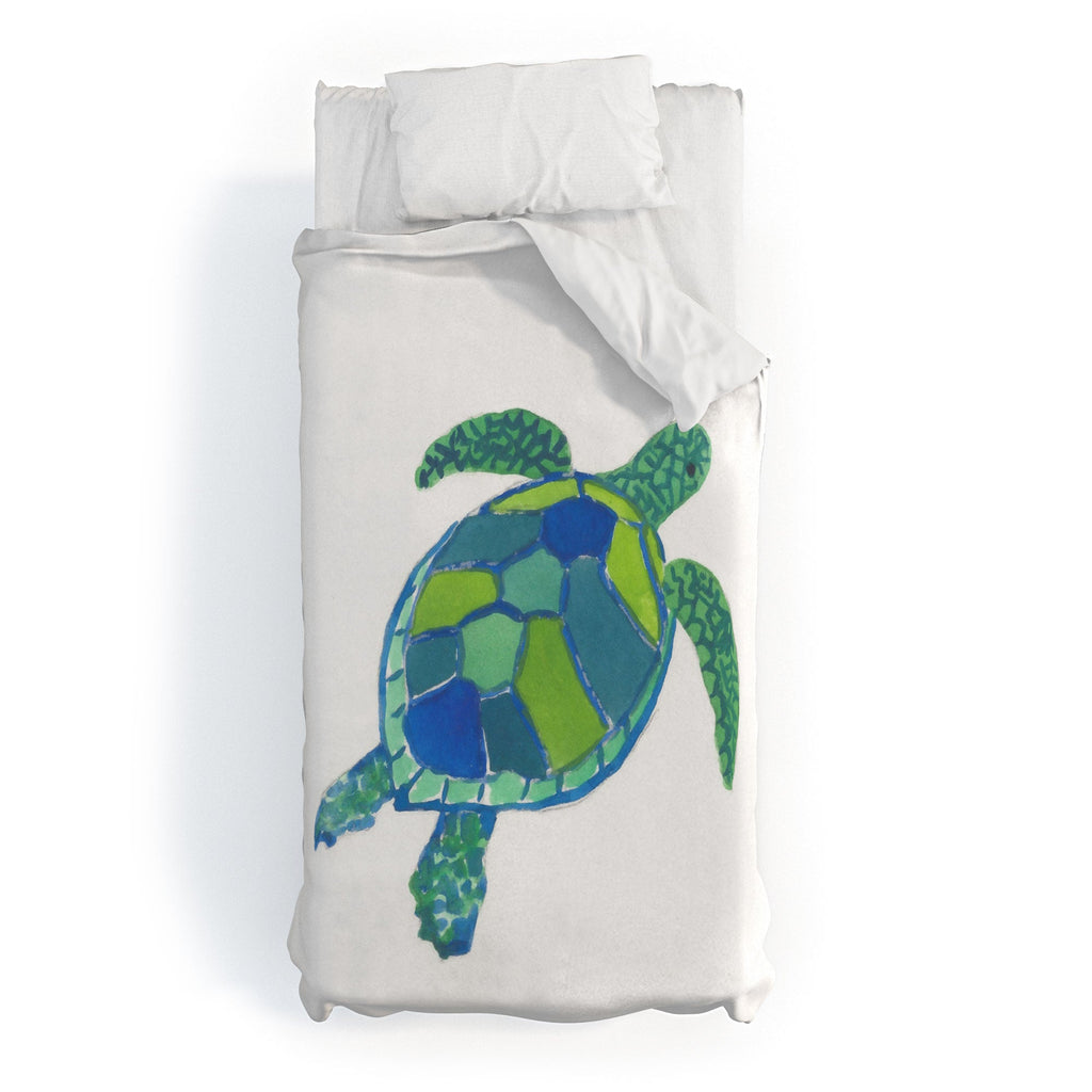 Laura Trevey Sea Turtle Duvet Cover