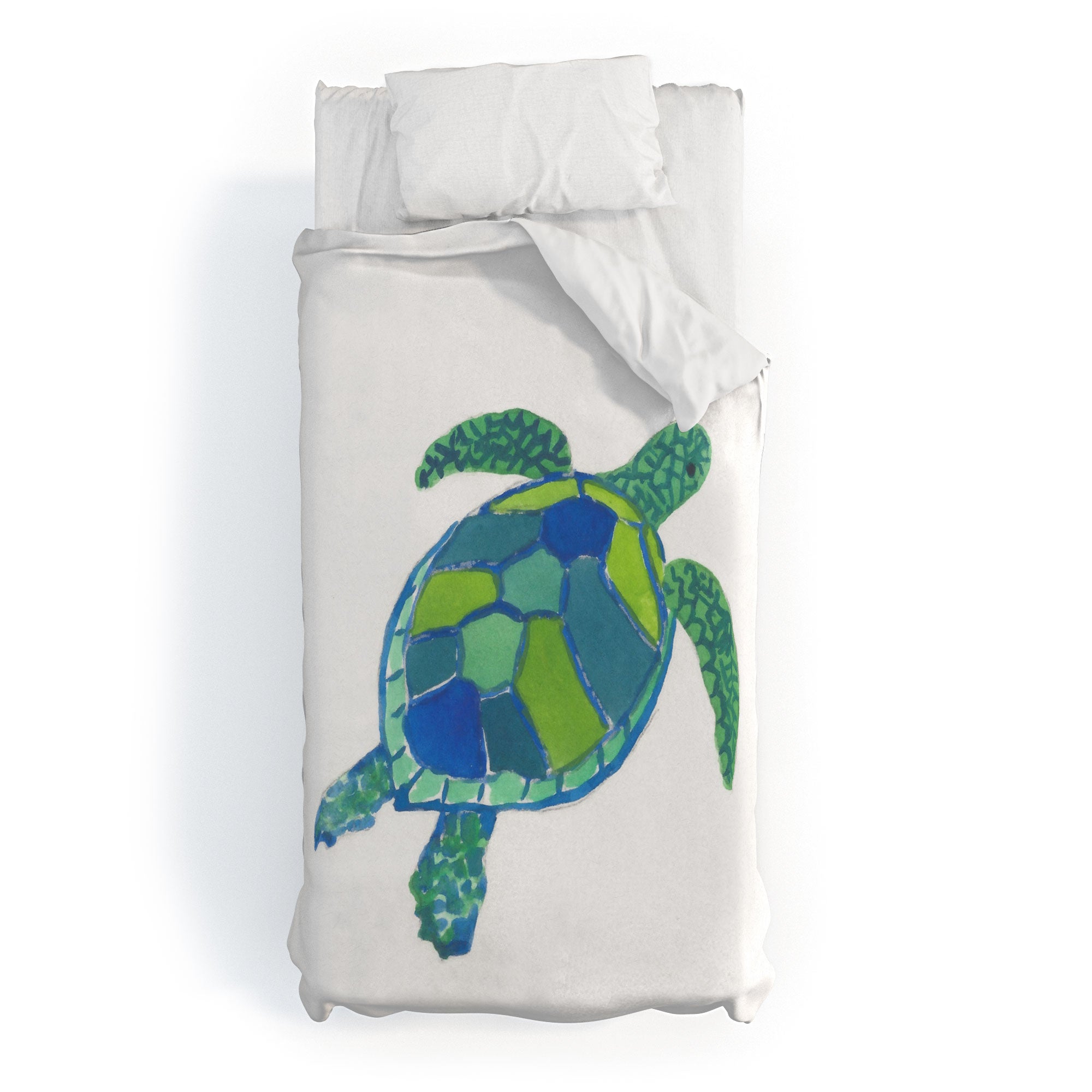 Laura Trevey Sea Turtle Duvet Cover