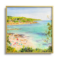 Laura Trevey South of France Square Metal Framed Art Print