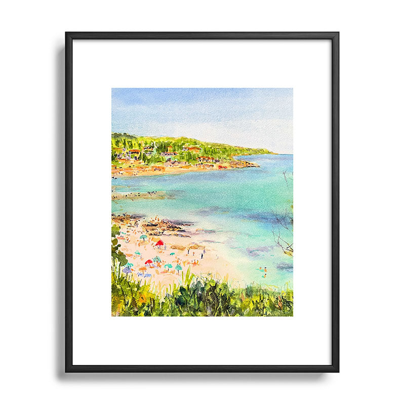 Laura Trevey South of France Metal Framed Art Print