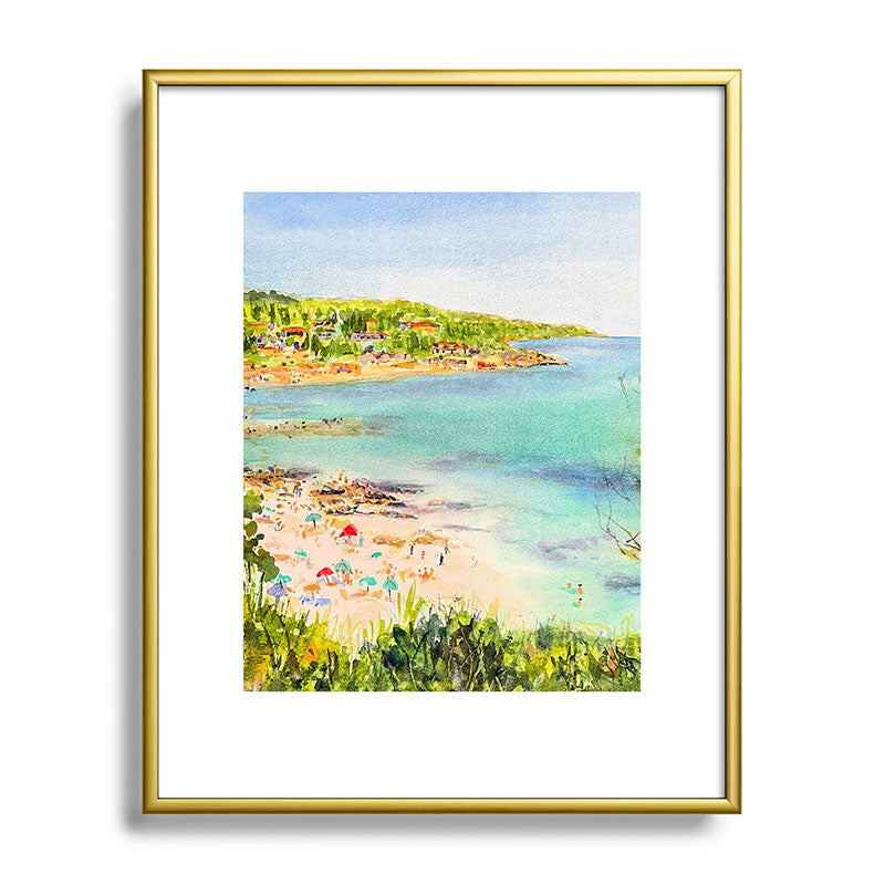 Laura Trevey South of France Metal Framed Art Print