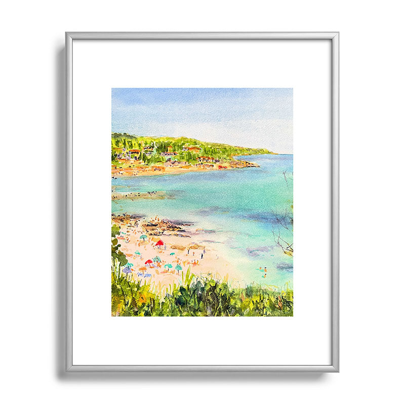 Laura Trevey South of France Metal Framed Art Print