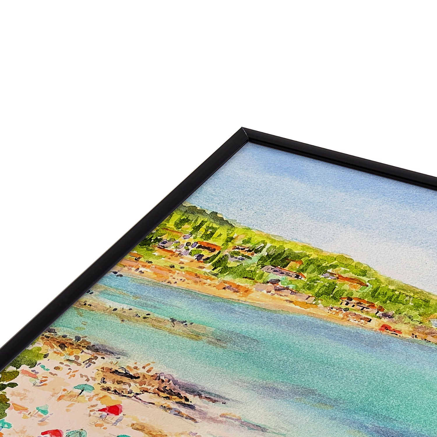 Laura Trevey South of France Square Metal Framed Art Print