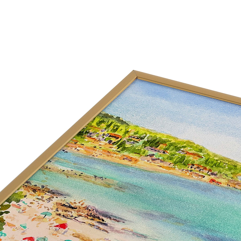 Laura Trevey South of France Square Metal Framed Art Print