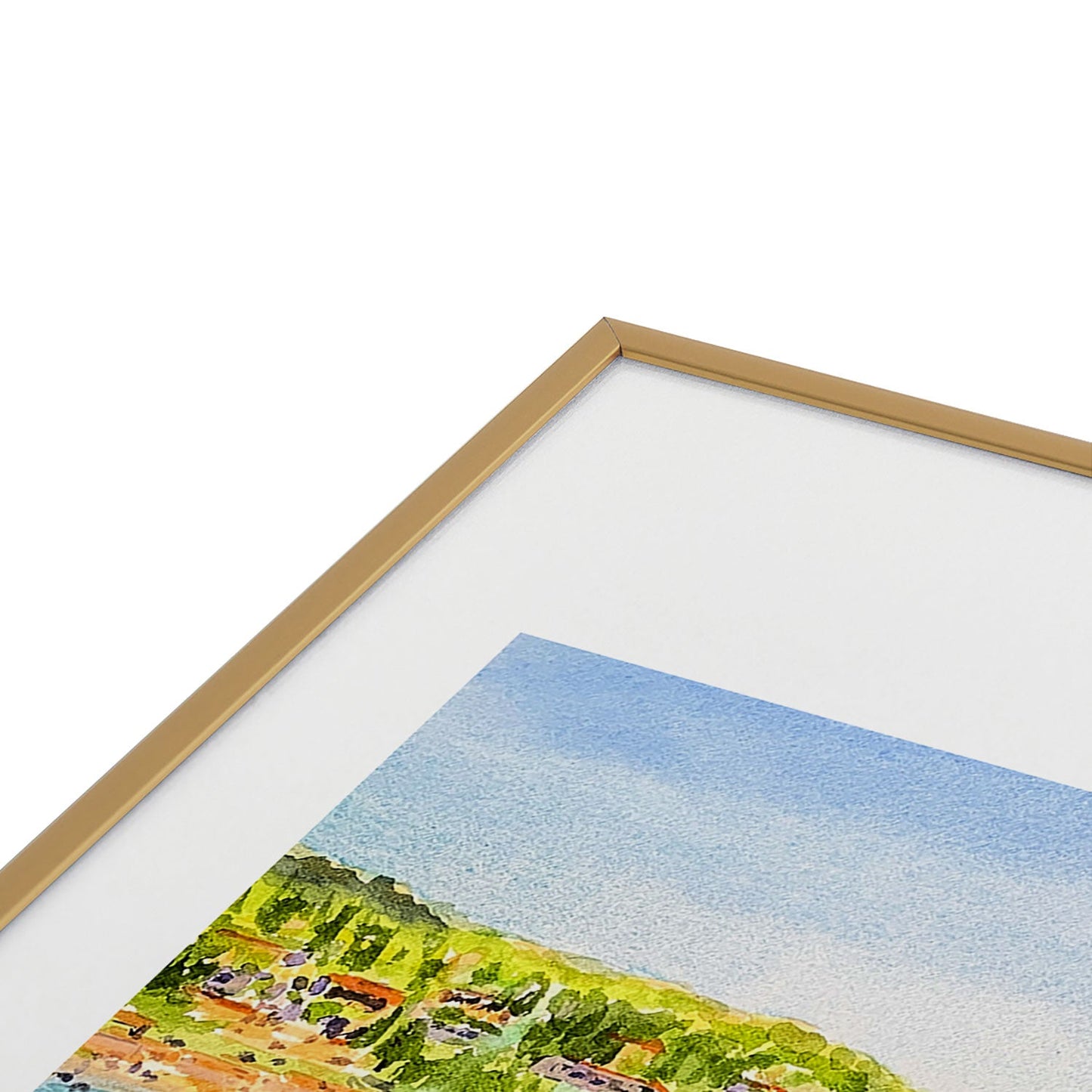 Laura Trevey South of France Metal Framed Art Print