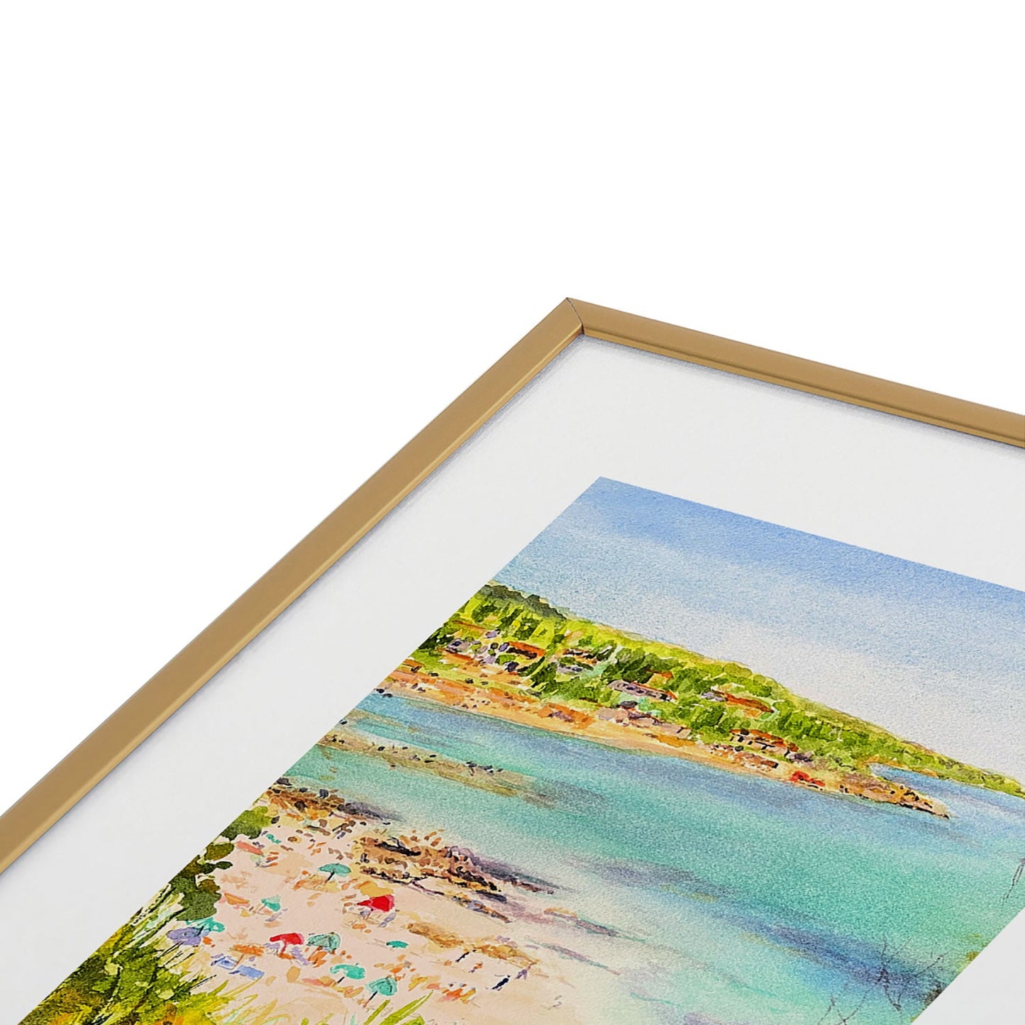 Laura Trevey South of France Metal Framed Art Print