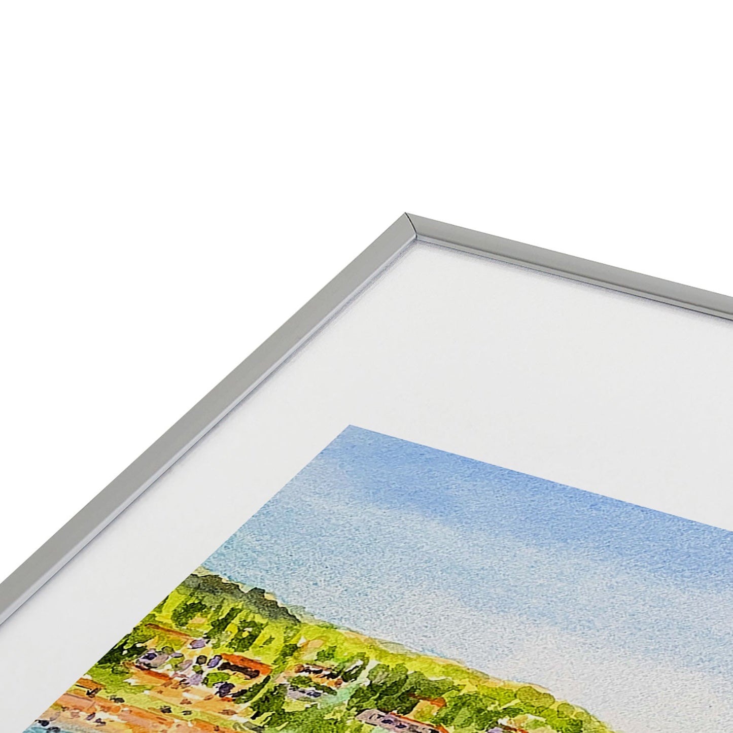 Laura Trevey South of France Metal Framed Art Print