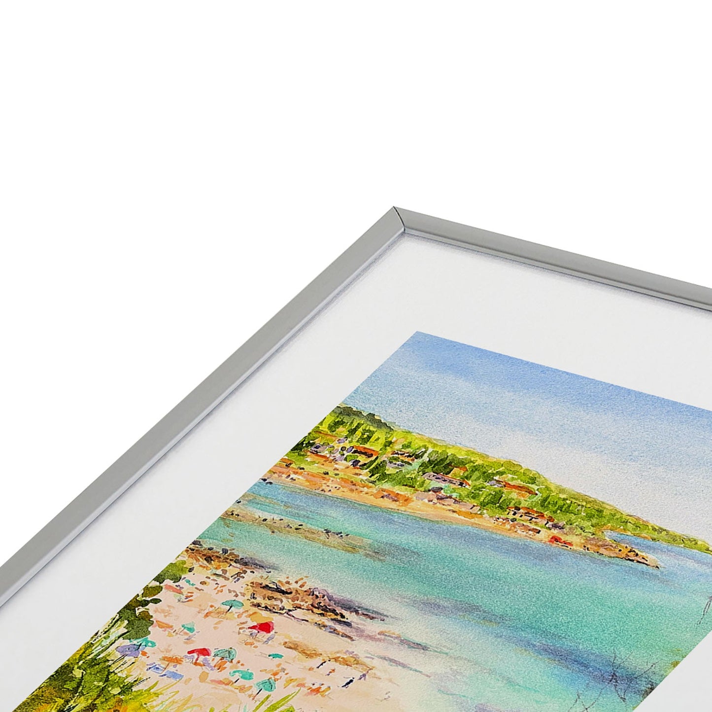 Laura Trevey South of France Metal Framed Art Print